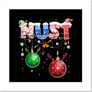 Chest Nuts Funny Matching Chestnuts Christmas Couples Nuts Posters and Art